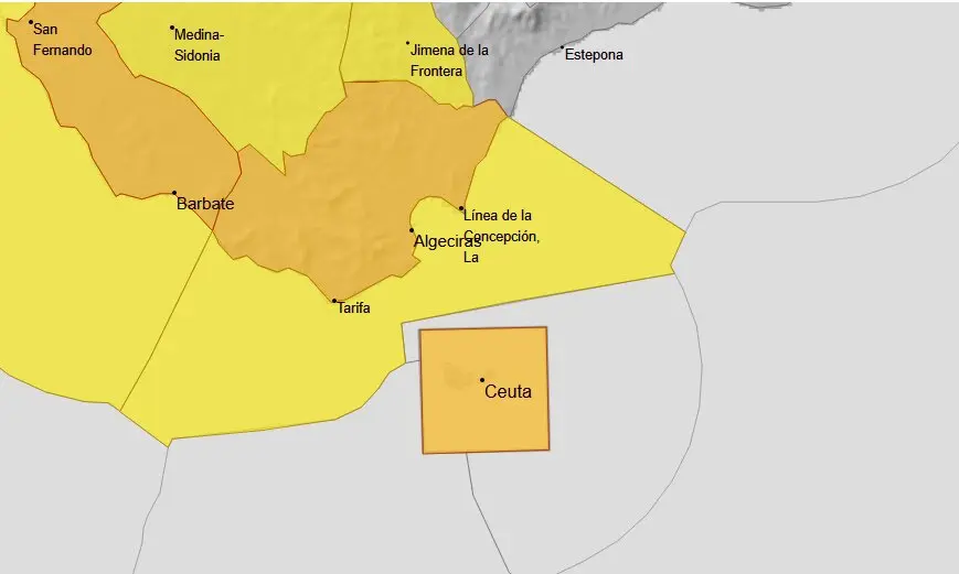 Ceuta entrar&aacute; en alerta naranja desde esta noche / AEMET