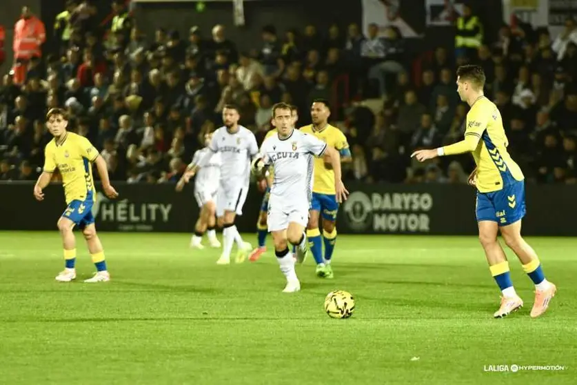 Encuentro entre la AD Ceuta FC y la UD Las Palmas. Foto: La Liga