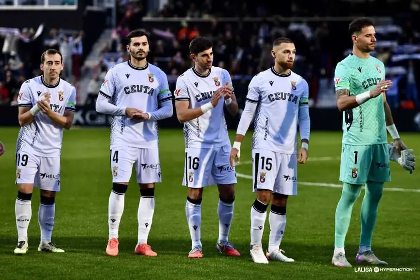 Capa, en el once inicial de la AD Ceuta FC ante el C&oacute;rdoba CF. Foto: La Liga