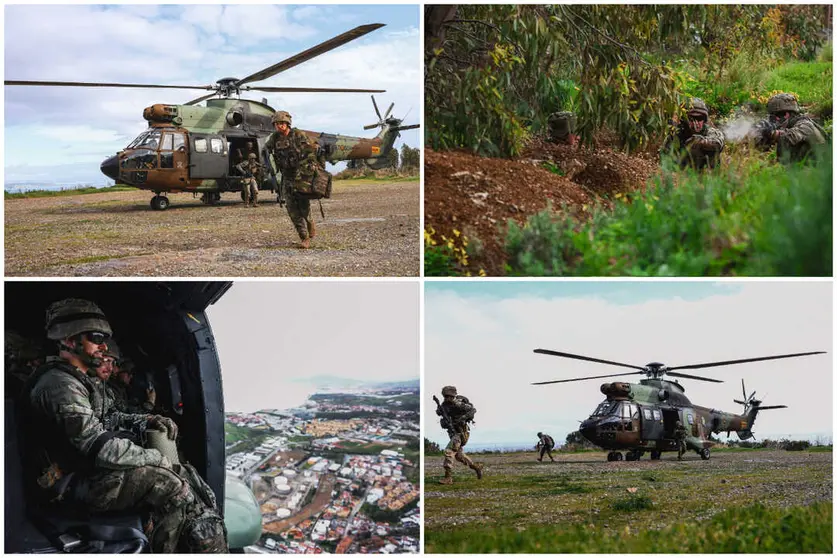 As&iacute; se prepara La Legi&oacute;n en Ceuta: helic&oacute;pteros, acci&oacute;n ofensiva y maniobras con helic&oacute;pteros / COMGECEU