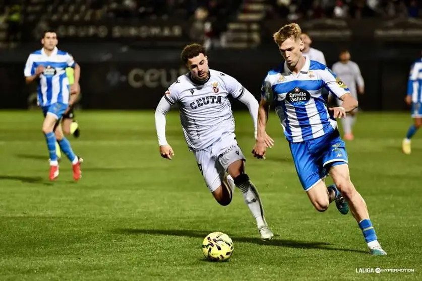 Marcos Fern&aacute;ndez durante el encuentro ante el RC Deportivo de la Coru&ntilde;a. Foto: La Liga