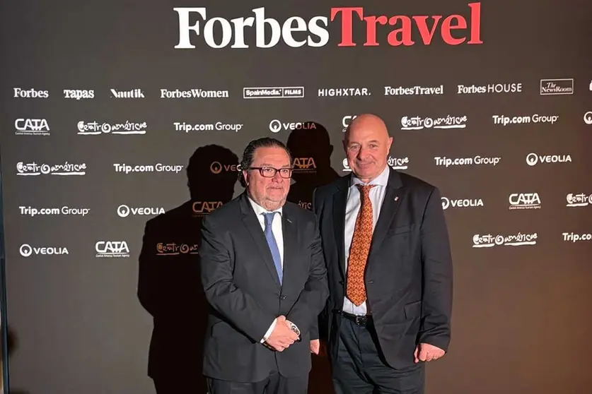 Nicola Cecchi en la entrega de premios de Forbes.