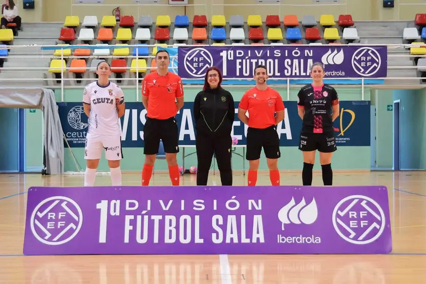 Partido entre la AD Ceuta FC y LBTL Futsal Alcantarilla de Primera Iberdrola.