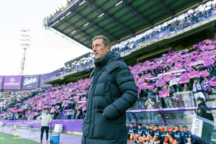 Luis Miguel Ramos en el Jos&eacute; Zorrilla. Foto: Burgos CF