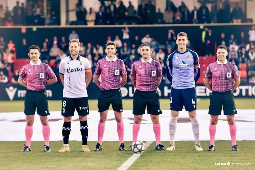 Encuentro entre la AD Ceuta FC y el filial de la Real Sociedad. Foto: La Liga