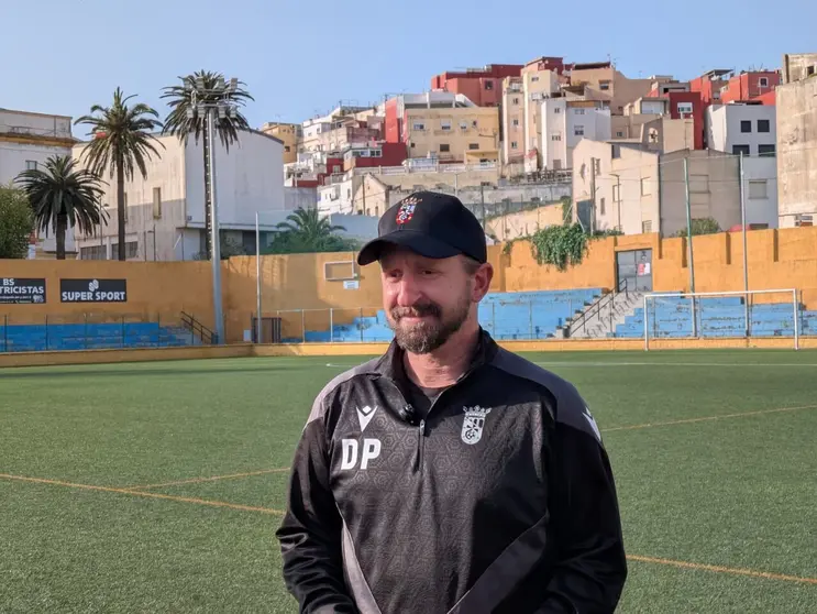 David Polaco en la previa del duelo de filiales.