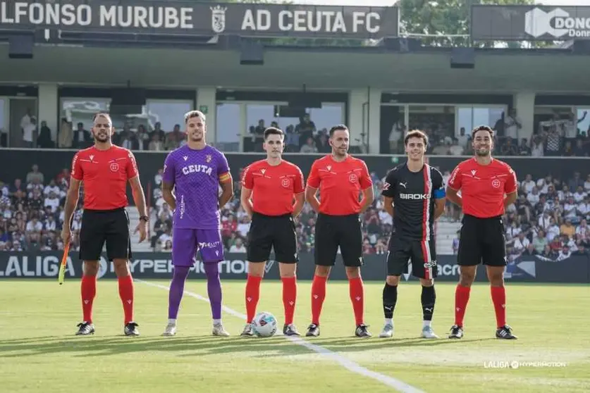 Encuentro entre la AD Ceuta FC y el Sporting de Gij&oacute;n. Foto: La Liga