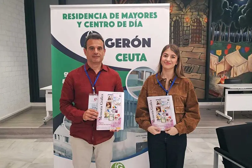 Juan Antonio Gonz&aacute;lez y 
Laura Teruel en la presentaci&oacute;n de la exposici&oacute;n &lsquo;Pensar, participar, incluir' / C&eacute;sar Mart&iacute;n