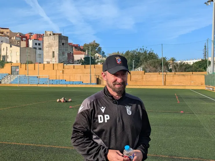 David &Aacute;lvarez 'Polaco' en la previa del Tomares - Ceuta B.