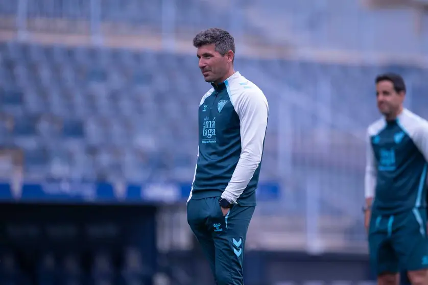 Juan Francisco Funes, t&eacute;cnico del M&aacute;laga. Foto: M&aacute;laga CF.