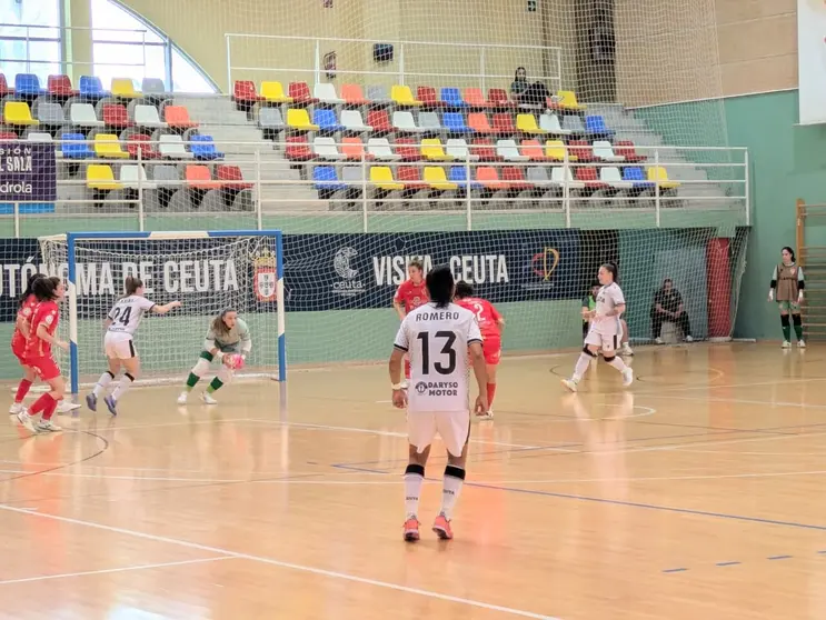 Partido entre la AD Ceuta FC y Poio Pescamar de Liga Iberdrola.
