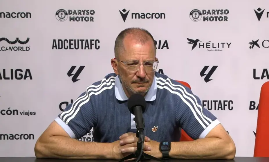 Jos&eacute; Juan Romero tras el Ceuta - Albacete de Liga Hypermotion.