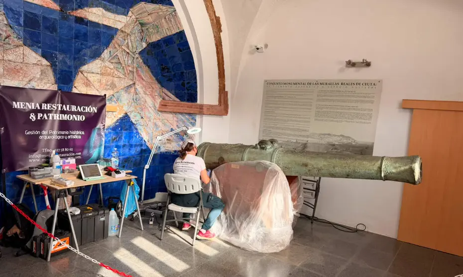 La restauraci&oacute;n de un ca&ntilde;&oacute;n hundido hace m&aacute;s de 300 a&ntilde;os se abre al p&uacute;blico en Ceuta