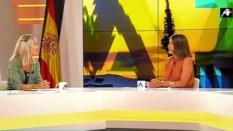 La diputada de Vox, Teresa L&oacute;pez, a su paso por el programa de Intereconom&iacute;a