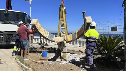Reinstalaci&oacute;n del Reloj de Sol de Playa Ben&iacute;tez / Daniel Hern&aacute;ndez