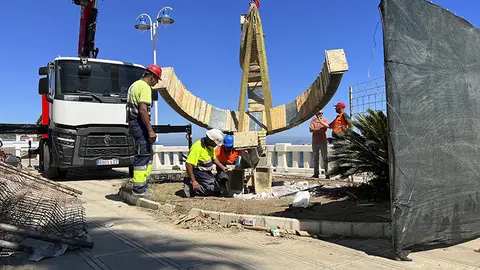 Reinstalaci&oacute;n del Reloj de Sol de Playa Ben&iacute;tez / Daniel Hern&aacute;ndez