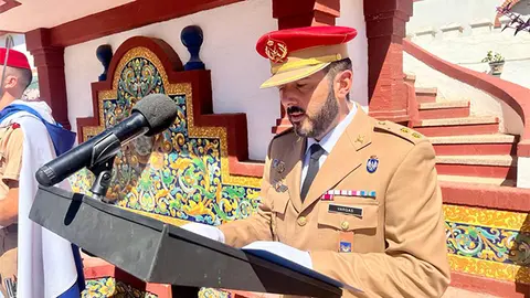 Acto de la toma del mando del Tabor Tetuan / Cedida