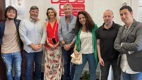 Reuni&oacute;n de Ceuta YA! con la Confederaci&oacute;n de Empresarios / Cedida
