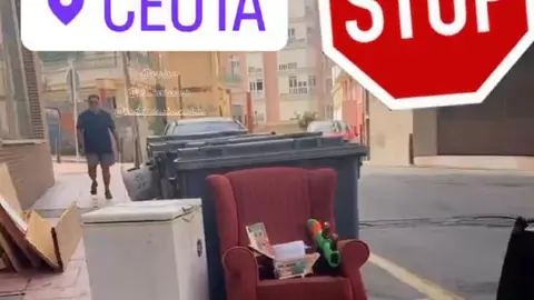 Imagen del storie de Instagram de la empresaria denunciante