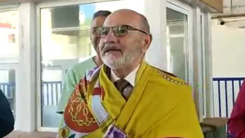 Despedida de Manuel Mac&iacute;as, inspector jefe de la frontera