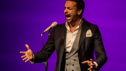 Jes&uacute;s M&eacute;ndez durante uno de sus recitales / Tertulia Flamenca