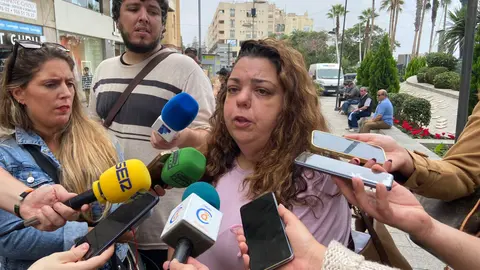 Cristina P&eacute;rez, secretaria de Organizaci&oacute;n del PSOE atiende a los medios este mi&eacute;rcoles / PSOE