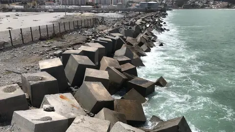 Zona sobre la que se actuar&aacute; tras los da&ntilde;os del temporal de abril / Autoridad Portuaria de Ceuta