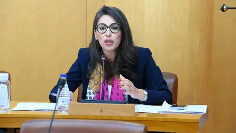 Dunia Mohamed, consejera de Servicios Sociales, durante la sesi&oacute;n plenaria de este viernes / Ciudad Aut&oacute;noma de Ceuta