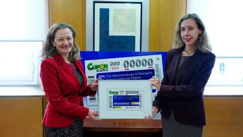Presentaci&oacute;n del cup&oacute;n de la ONCE / Ministerio de Igualdad