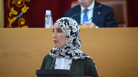 Fatima Hamed, durante un Pleno/ Archivo