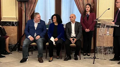 Galardonados durante el acto por el 25-N / Daniel Hern&aacute;ndez