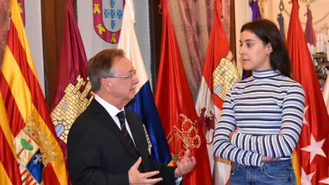 Carolina Mar&iacute;n, junto al presidente de la Ciudad Aut&oacute;noma de Ceuta