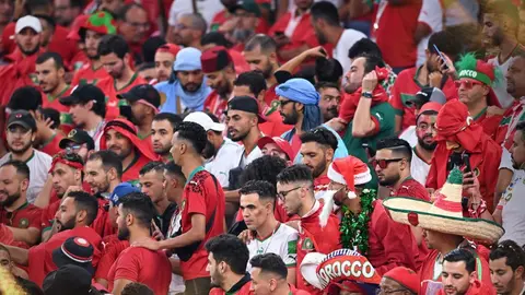 Afici&oacute;n de Marruecos en Catar