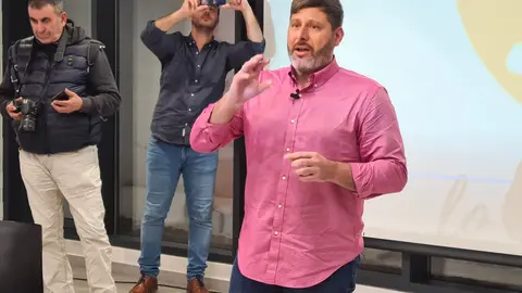 Mohamed Mustafa durante un acto de 'Ceuta Ya!'