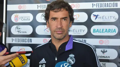 Ra&uacute;l Gonz&aacute;lez, entrenador del Real Madrid Castilla tras el empate en el Murube