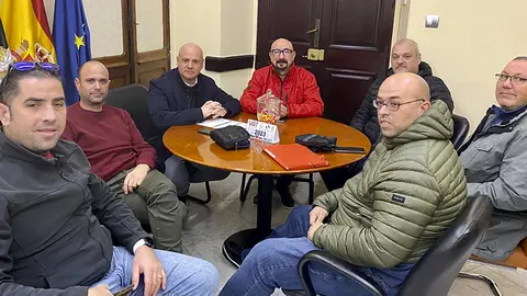 Reuni&oacute;n de Juan Guti&eacute;rrez y la Eurotaxis / Cedida