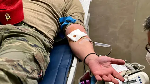 Campa&ntilde;a de donaci&oacute;n de sangre en el Auditorio del Revell&iacute;n / Daniel Hern&aacute;ndez