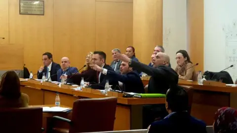 Enfrentamiento entre Vox y Caballas en enero de 2020 / Archivo