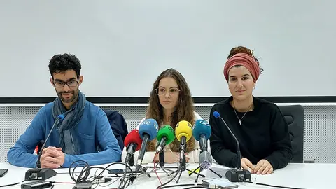 Rueda de Prensa de la X Marcha por la Dignidad / &Aacute;frica Gonz&aacute;lez