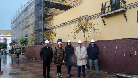 Momento de la visita a la Iglesia de &Aacute;frica / Ciudad Aut&oacute;noma