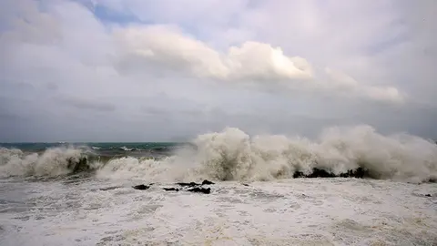 Fuerte temporal en Ceuta. Archivo