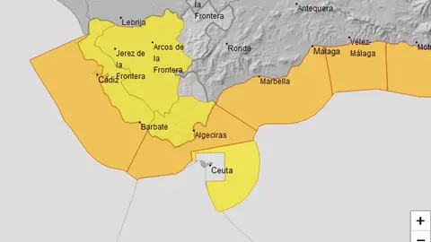 Alerta naranja en el Estrecho / AEMET