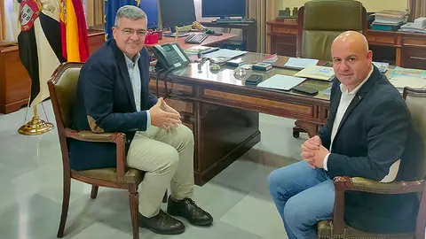 Reuni&oacute;n de Juan Guti&eacute;rrez y Rafael Garc&iacute;a / PSOE