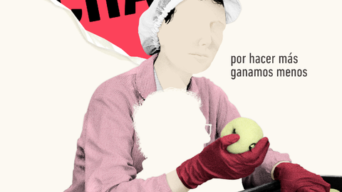 "Por hacer m&aacute;s, ganamos menos", lema del sindicato para este d&iacute;a/ FOTO: CCOO