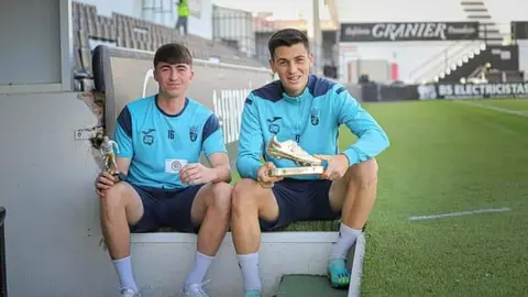 Reina y Jota, premiados por la Pe&ntilde;a 'Blanquinegres'