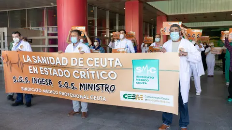 Concentraci&oacute;n Sindicato M&eacute;dico de Ceuta