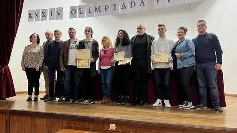 Foto de 'familia' tras la entrega del premio / Foto: Dani Hern&aacute;ndez
