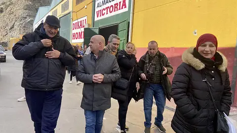 Visita de Juan Guti&eacute;rrez a las naves del Tarajal / PSOE