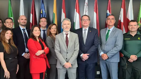 Visita del ministro del Interior a la sede de Frontex en Varsovia