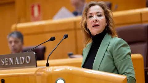 Yolanda Merelo durante su etapa como senadora